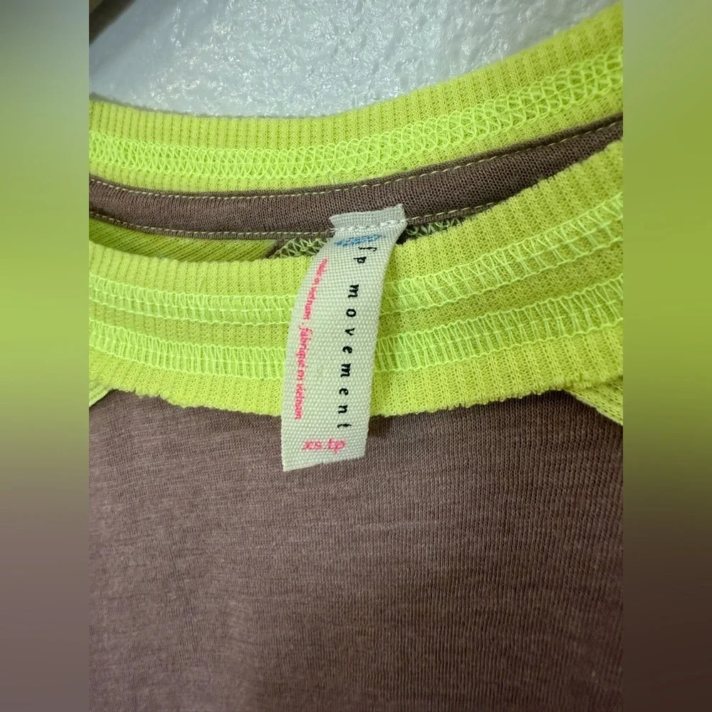 Free People Movement All About It Long Sleeve Workout Top Elderberry Tea XS
